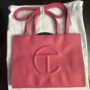 Telfar Pink Shopping Bag